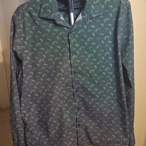 Robert Barakett Long Sleeve Men's Patterned Shirt. Size XL